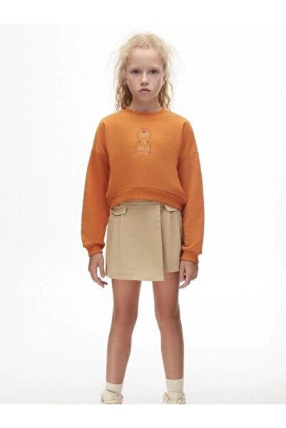 Zekids Girl's Elastic Waist Shorts Skirt