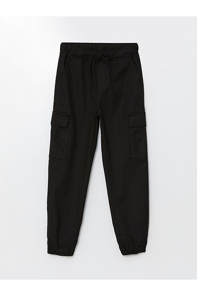 LC Waikiki Girls' Cargo Pants with Elastic Waist