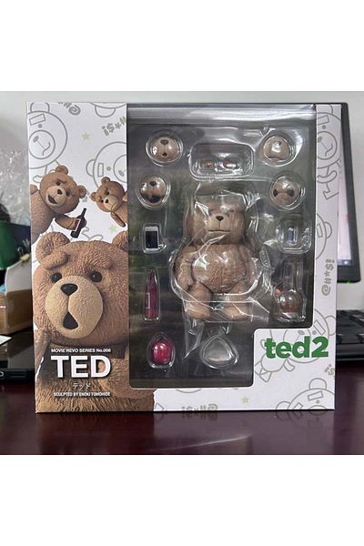 Choice With Box Boxed Teddy Bear Figure Movie Ted 2 Ted Action Figure Model Toys 10cm Joint Movable Doll Cr