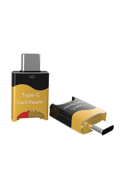 Choice قارئ بطاقات ذاكرة من النوع C Totf Otg Type C إلى Tf بسعة 2 تيرابايت محول قراءة بطاقات من سبائك الألومنيوم