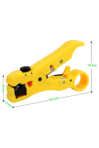 Choice أداة تجريد الكابلات ZoeRax البرتقالية لقص وتقشير كابلات CAT5 وCAT6 الم...