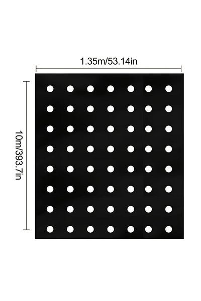 Choice 135X1000CM 1pc Plastic Film With Planting Hole, Garden Weed Control Barrier Film Cover Breathable Ga