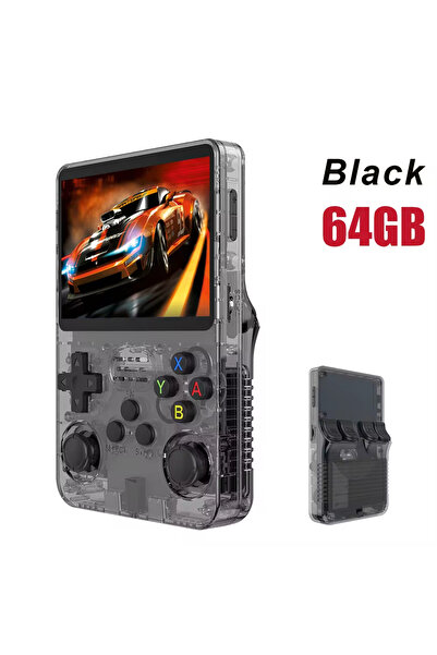 Choice Black 64g Open Source R36S Retro Handheld Video Game Console Linux Sys...