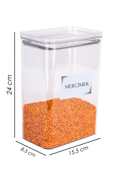 mafa home 6-Piece Crystal Acrylic Leak-Proof Vacuum Lid Food Storage Container Set 3000 ml