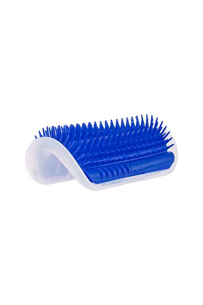 Choice S 13x8.5cm Dark blue Cat Corner Hair Scrubber Brush Comb Massager Cat Corner Hair Scraping Friction