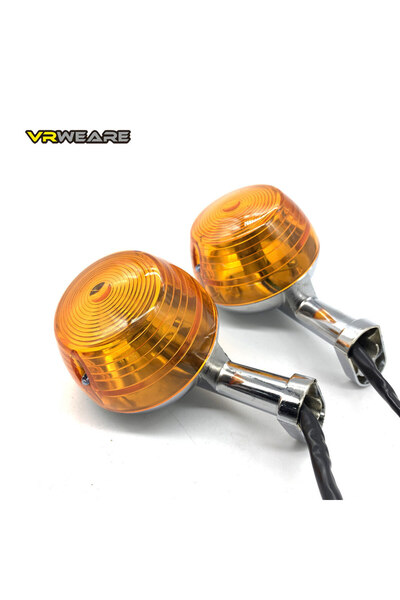 Choice1 Rear-Long JH70 Motorcycle Front indicator Vintage Round turn signal l...