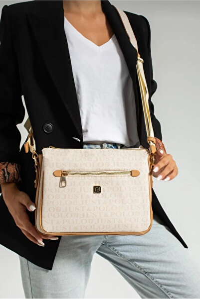 Just Polo حقيبة كروس نسائية ذات 3 عيون وحقيبة كتف مقاس 29x20 سم