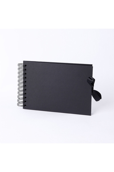 Choice Black A5 Scrapbook Photo Album 6inch Guest Book Accessories 60 Black P...