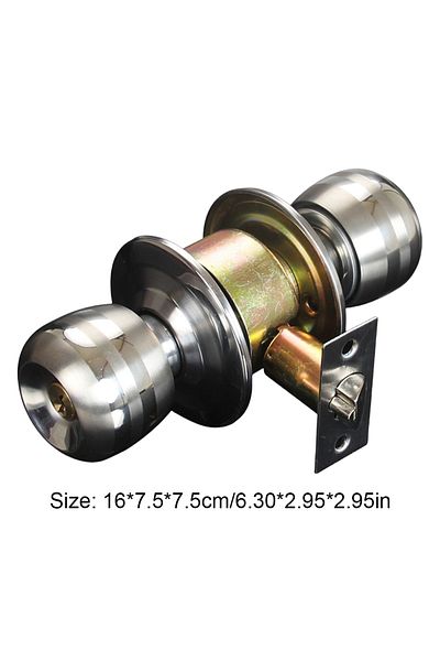 Choice Door Lock Set 1set Safety Lock Door Handle Stainless Steel Door Knobs Entrance Round Doorknob Passag