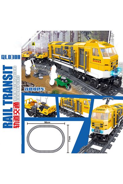 Choice No Box Rail Transit Series High-speed Train Steam Train Building Blocks Toy Small Particle Model