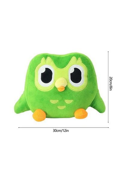 Choice About 30cm Green Duolingo Owl Plush Toy Duo Plushie Of Duo The Owl Cartoon Anime Owl Doll Soft Stuff