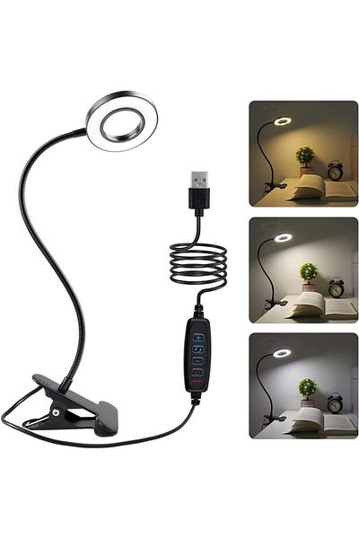 Choice 48 LEDs Desk Lamp Clip USB Book Light Bedside 360° Flexible Eye Protection Gooseneck Reading Ligh...