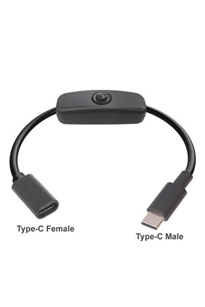 Choice كابل تمديد من النوع C بطول 1.2 متر من النوع C-F إلى النوع C-M مزود بمف...