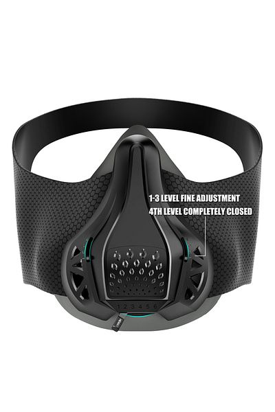 Choice black Detachable Breathable Shock Resistant Protective Sports Mask Black Running Fitness High Altit
