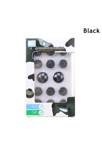 Choice6 غطاء عصا التحكم القابل للفصل من نوع JCD 14 في 1 باللون الأسود لأجهزة ...