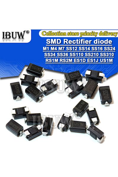 choice2 SS34 100PCS Rectifier diode M1 M4 M7 SS12 SS14 SS16 SS24 SS34 SS36 SS110 SS210 SS210 US1M RS2M ES1D