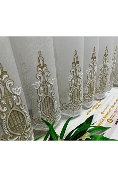 NİVEMESHOME Nivemeshome Damla 1631 1/3 Щільна тюлева штора Apm