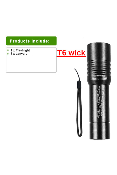 Choice ZOOM NO battery Zoom Diving 200M Underwater Flashlight Led Rechargeable Portable Professional Underw