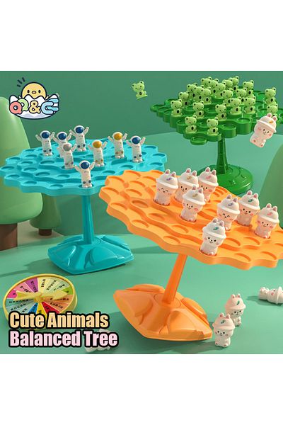 CONUSEA Fun Frog Balance Tree Children Montessori Math Toys Balancing Board Game Parent-child Interaction...