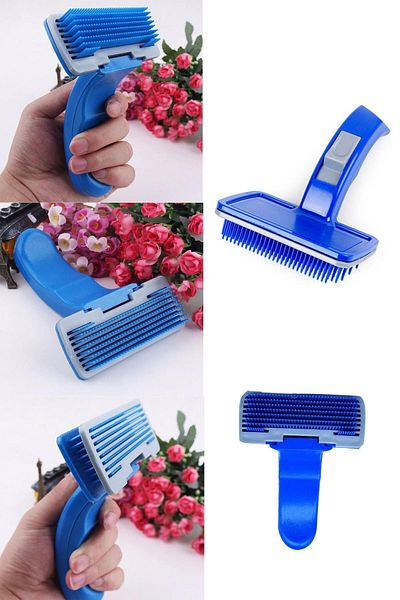 CEKAVE Buttoned Self-Cleaning Brush - Pet Hair Comb