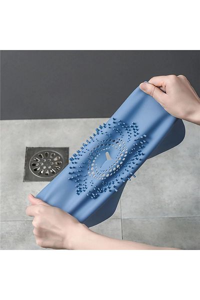 Choice Blue Dradorant Pad Anti Clogging Hair Catcher Stopper Bathroom Accessoriesin Cover Sink Filter Sili