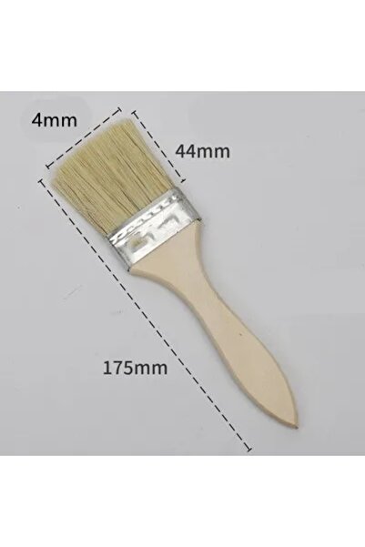 Choice4 5 قطع من فرش الطلاء بمقابض خشبية مقاس 2 بوصة، فرشاة شواء، فرش طلاء بش...