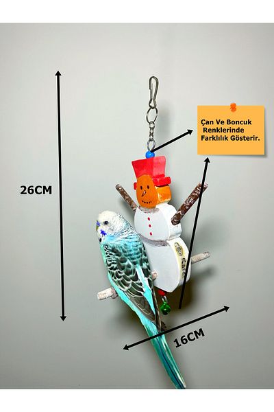 Ciko Kafes Snowman Bell Bird Perch