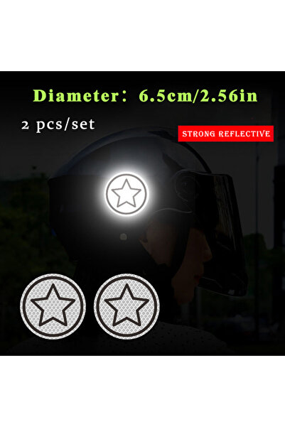 Choice WHITE 2pcs/set Car Bumper Reflective Safety Strip Stickers Car Circula...