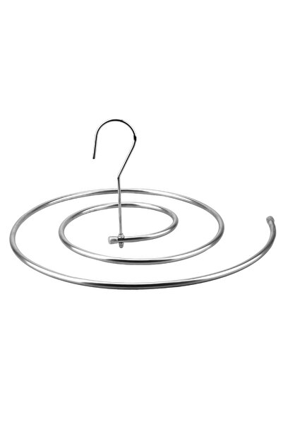 Choice علاقة ملاءات حلزونية دائرية فضية اللون لتخزين أغطية اللحاف والبطانيات،...