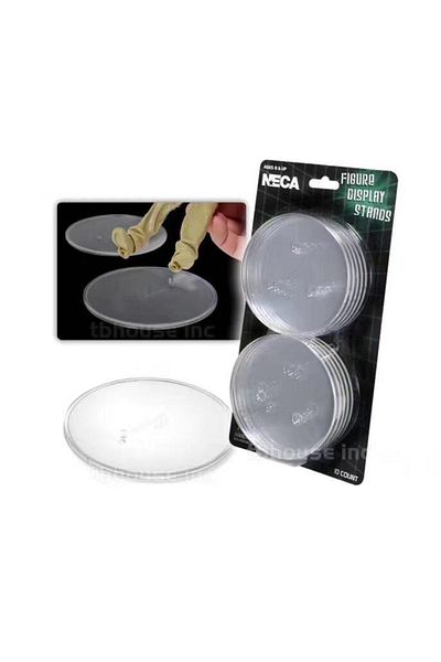 BANDAI White NECA Figure Display Figure Stand Base Display Stand Compatible Black White PVC Action Figures