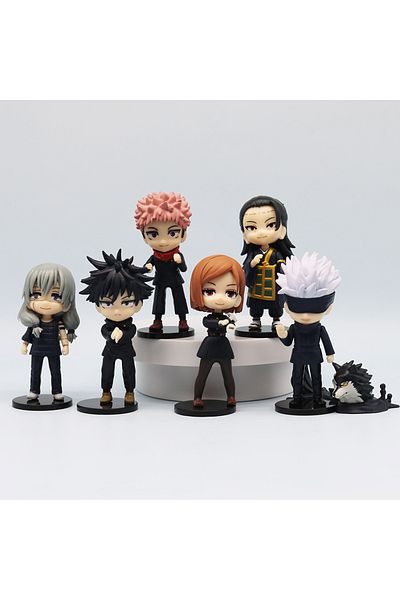 Choice 7pcs 7 Pcs/pack Q Posket Jujutsu Kaisen 9cm Figure Satoru Gojo Itadori Yuji Geto Suguru Nobara Megum