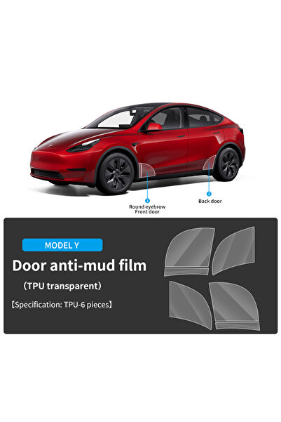 Choice8 فيلم حماية مثلث الشكل لباب السيارة من MY door، مناسب لسيارات تسلا هاي...