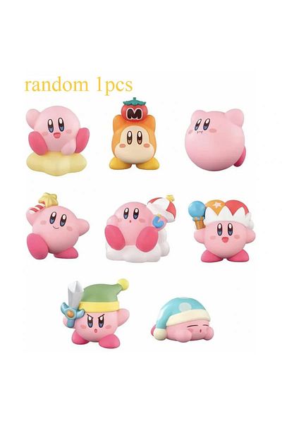 Choice 6pcs Mini Dolls Set Anime Game Star Kirby Action Figures Toy Cartoon Figurine Cake Decoration Diy...