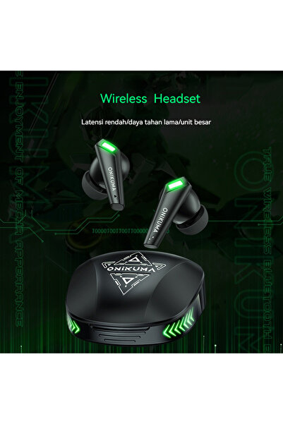 Choice سماعات الألعاب اللاسلكية ONIKUMA T308 TWS مع ميكروفون وخاصية إلغاء الض...