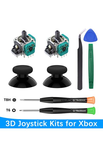 karbeen 9 in 1 Joystick Replacement Kits for Xbox Series X/S Xbox One Controller with T6/T8 Screwdriver 3...