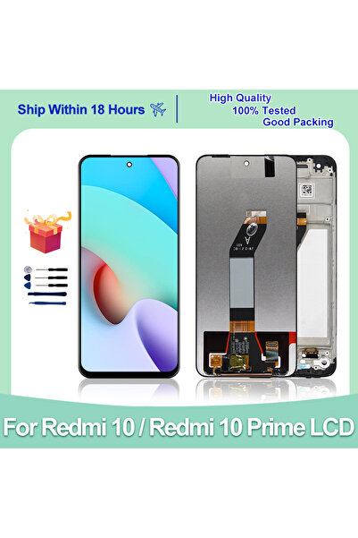 Choice Black no Frame 6.5" IPS For Redmi 10 LCD Display 21061119AG Touch Scre...