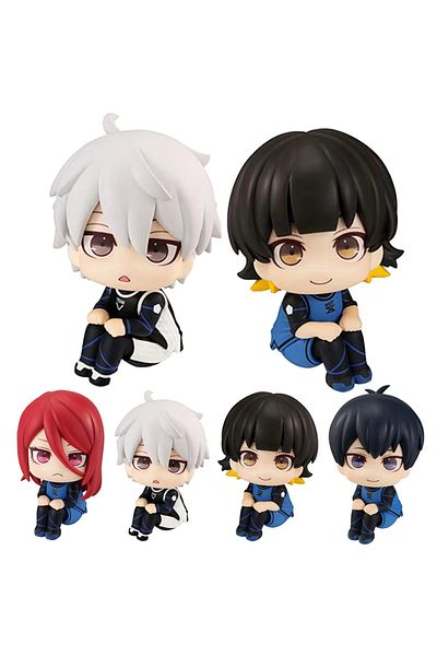 Choice 4pcs No Box 11cm Isagi Yoichi Doll Blue Lock Action Figures Q Version Chigiri Hyoma Bachira Meguru N