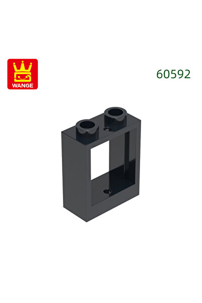 Choice about 102pcs 75.Black Wange 100g 102Pcs/lot 60592 Door Frame Window Glass Building Blocks Moc Acces