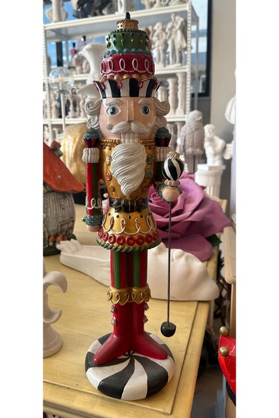 İki Cadı Tasarım Kurşun Asker Şekerci Pasta Desenli Dev Boy Dekoratif Obje