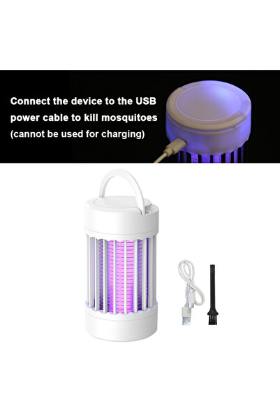 Choice3 مصباح كهربائي أبيض لقتل البعوض يعمل بمنفذ USB، مزود بإضاءة فوق بنفسجي...