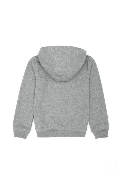 U.S. Polo Assn. Gray Melange Kids Sweatshirt - Hooded, Basic Model 50269420 -Vr086
