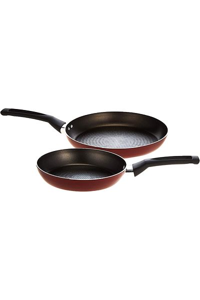 Prestige 25Piece Non-Stick Cookware Set | Saucepan and Casserole Set with Glass Lid | Red, Pr20499