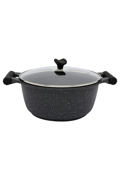 Prestige Essentials Granite 6 Piece NonStick Cookware - Black