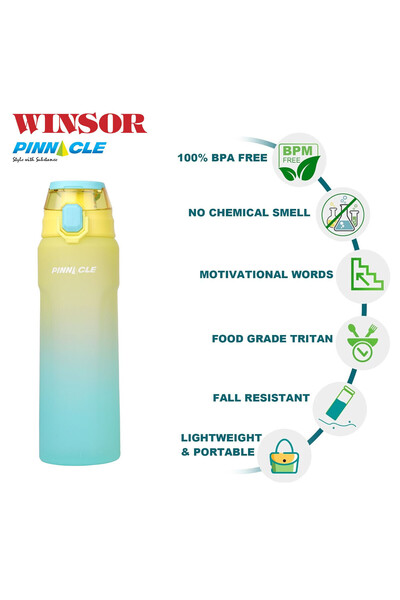 Winsor Pinnacle Wave Hydration Bottle 750Ml  - Green