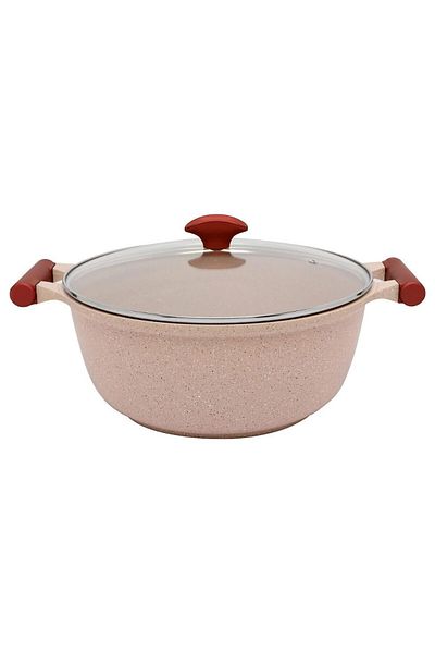 Prestige Essentials Granite 6  Pcs  Non-Stick Cookware - Pink