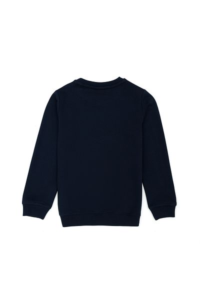 U.S. Polo Assn. Детски тъмносин суичър с кръгло деколте 50269425 -Vr033