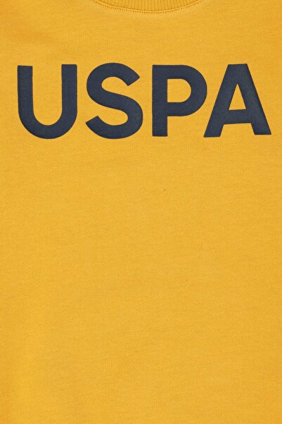 U.S. Polo Assn. Erkek Bebek Hardal Basic Sweatshirt 50276002-VR072
