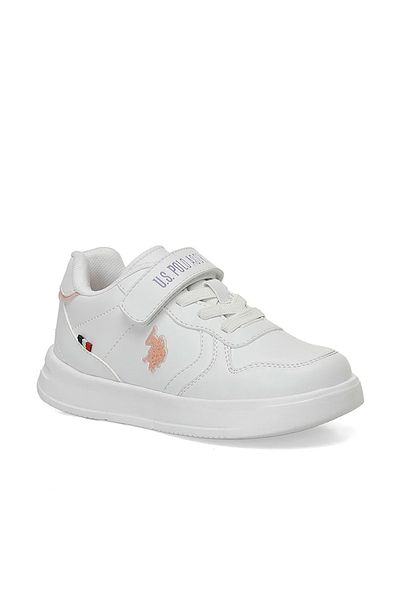 U.S. Polo Assn. Andrei Ptk Girl's White Sports Shoes