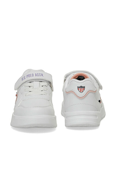 U.S. Polo Assn. Andrei Ptk Girl's White Sports Shoes