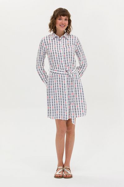 U.S. Polo Assn. Rochie albă de damă țesută - 50269607 -VR013